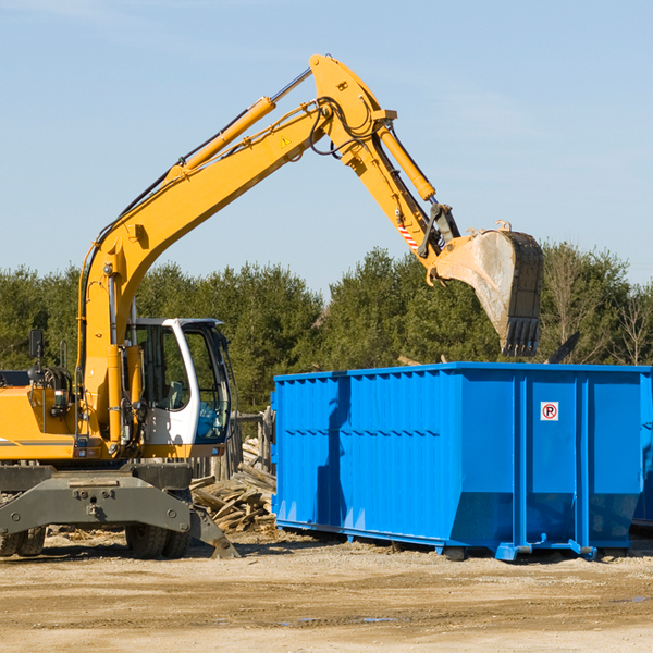 can i choose the location where the residential dumpster will be placed in Nichols New York